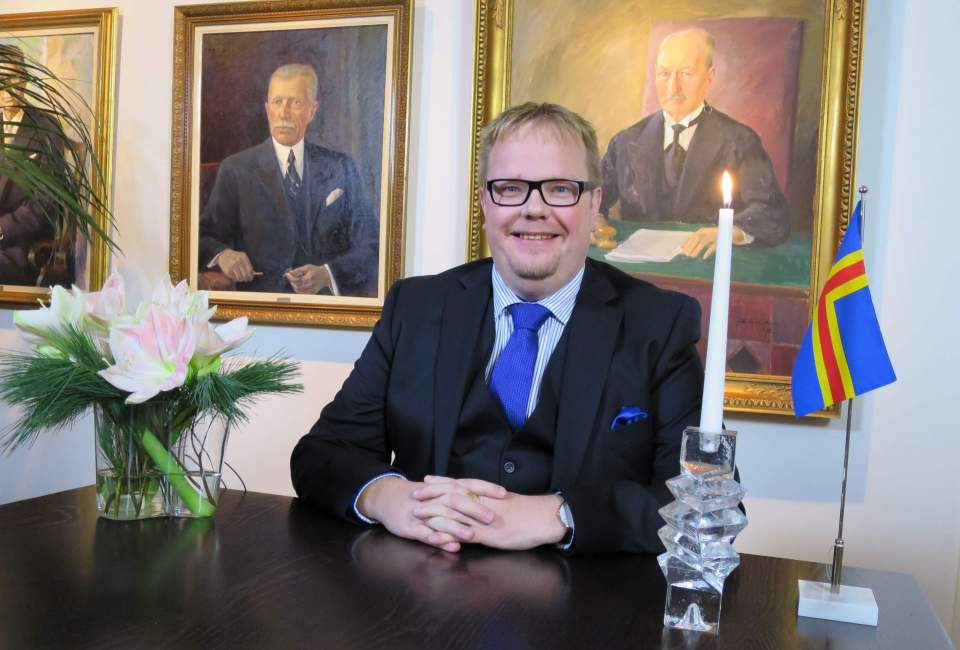 Talmannen Johan Ehn vid nyårstalet 1 januari 2016