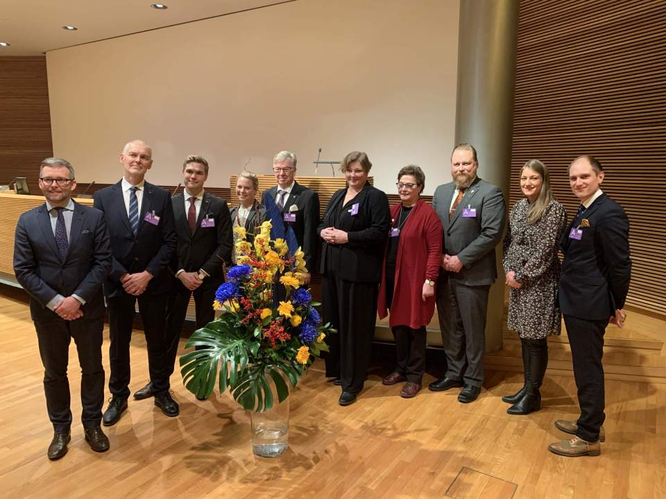 Deltagare från Åland med på Jubileumsseminarium i Finlands riksdag