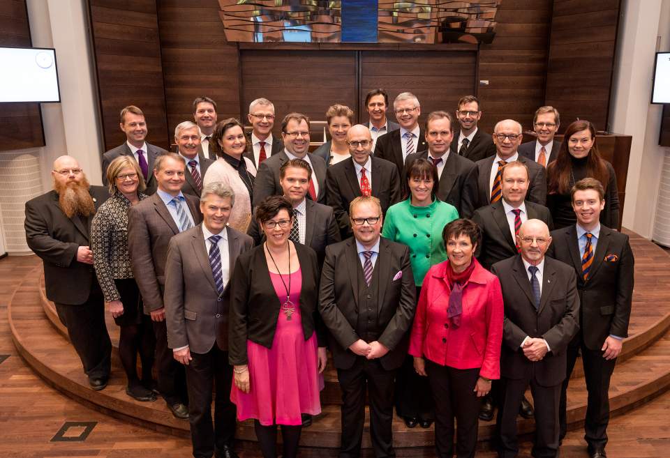 Gruppbild av lagtinget 2015-2019