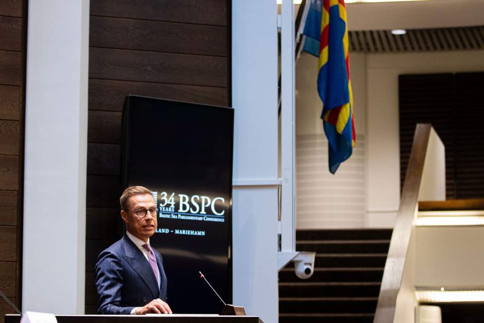 Republikens president Alexander Stubb. Fotografi Therese Andersson