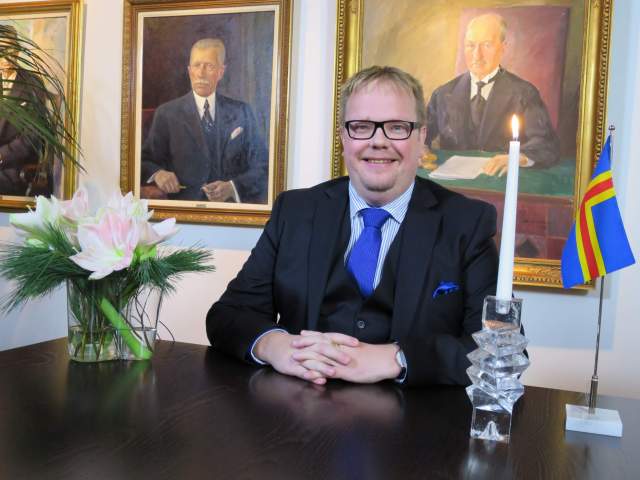 Talmannen Johan Ehn vid nyårstalet 1 januari 2016