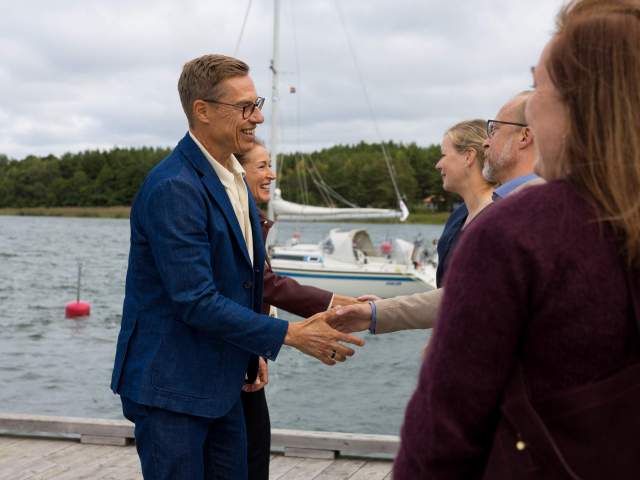 Republikens president besöker Vårdö, Åland Republikens president besöker Vårdö, Åland