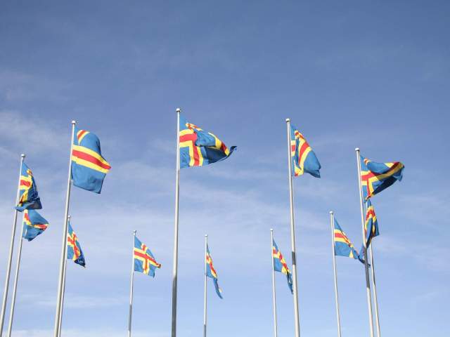 Ålands flagga