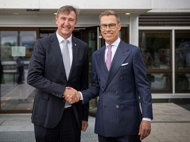 Republikens president besökte lagtinget