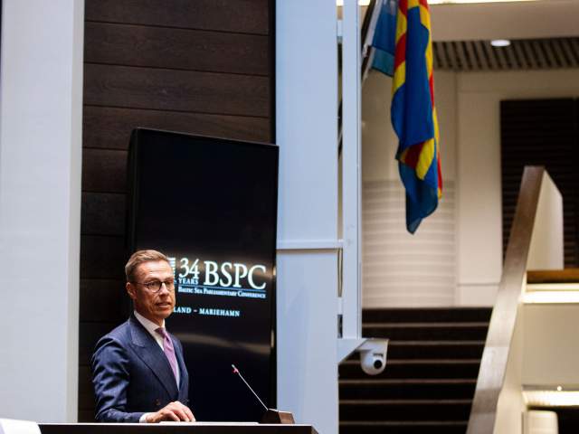 Republikens president Alexander Stubb. Fotografi Therese Andersson